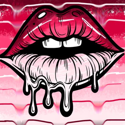lips that look realistic and drip