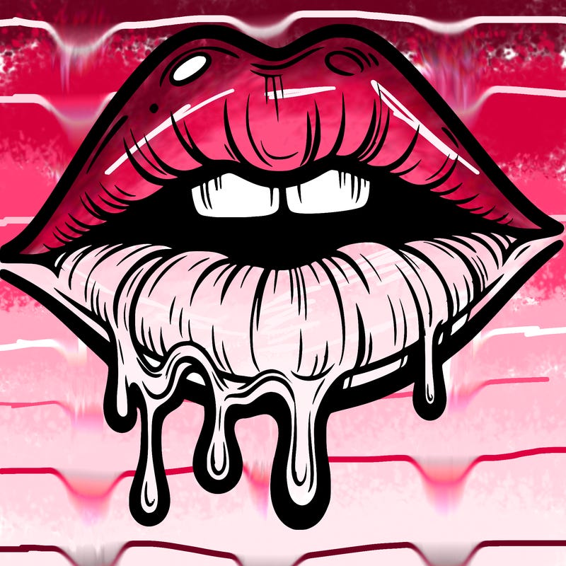 lips that look realistic and drip