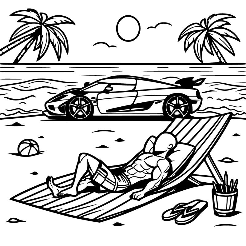 2020 koenigsegg jesko on the beach