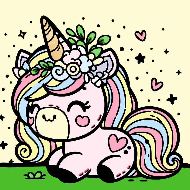 cute with a unicorn twist