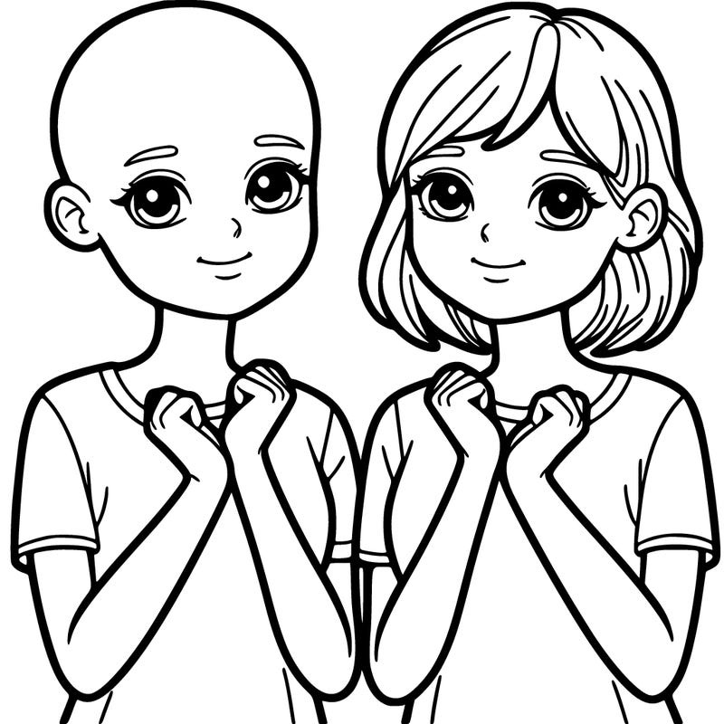 2 sisters one of them is bald