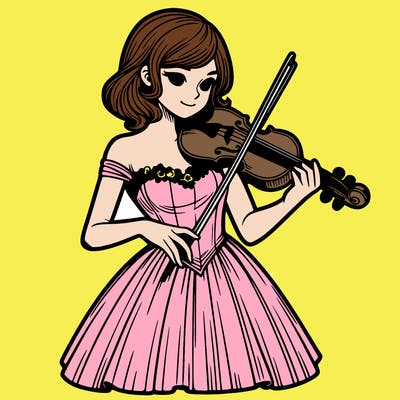 female violinist