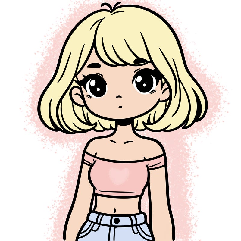 girl in a cute crop top