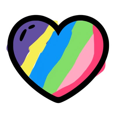 a blank heart