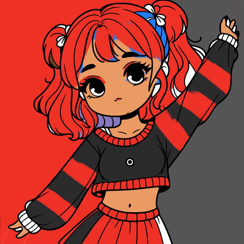 girl in a cute crop top