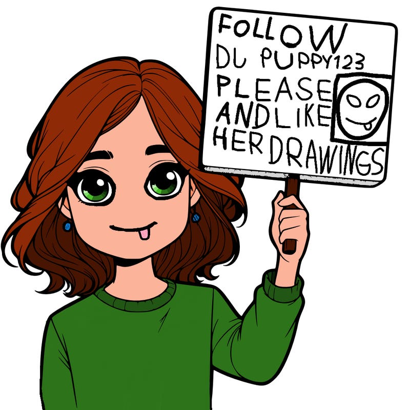 realistic girl holding up a sign