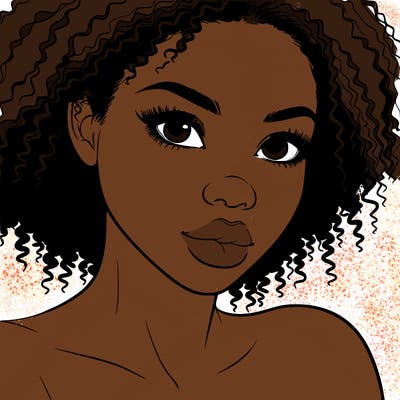 realistic black girl