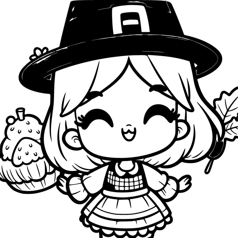 cute thanksgiving girl