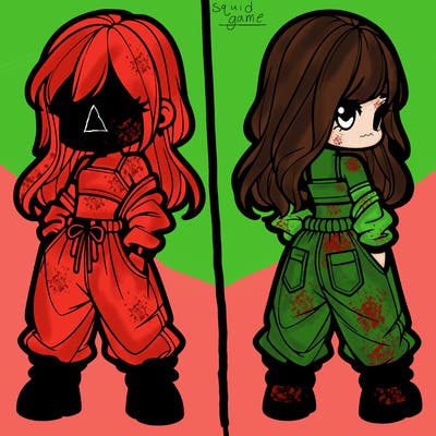 girl in crop top and baggy pants