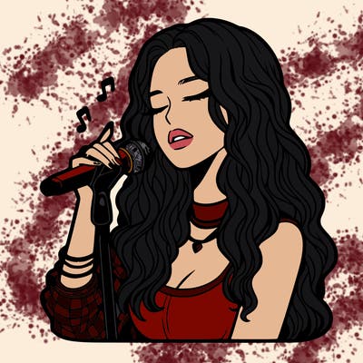 realistic female singer