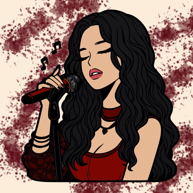 realistic female singer