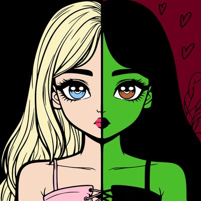 realistic girl split