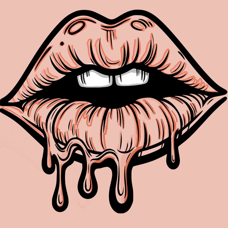 lips that look realistic and drip