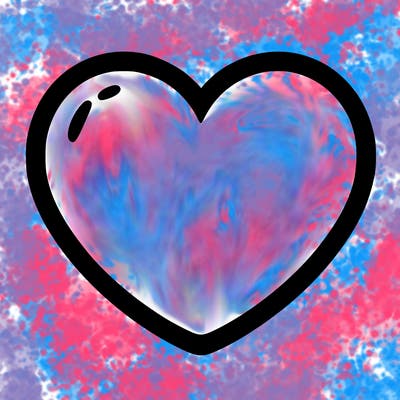 a blank heart