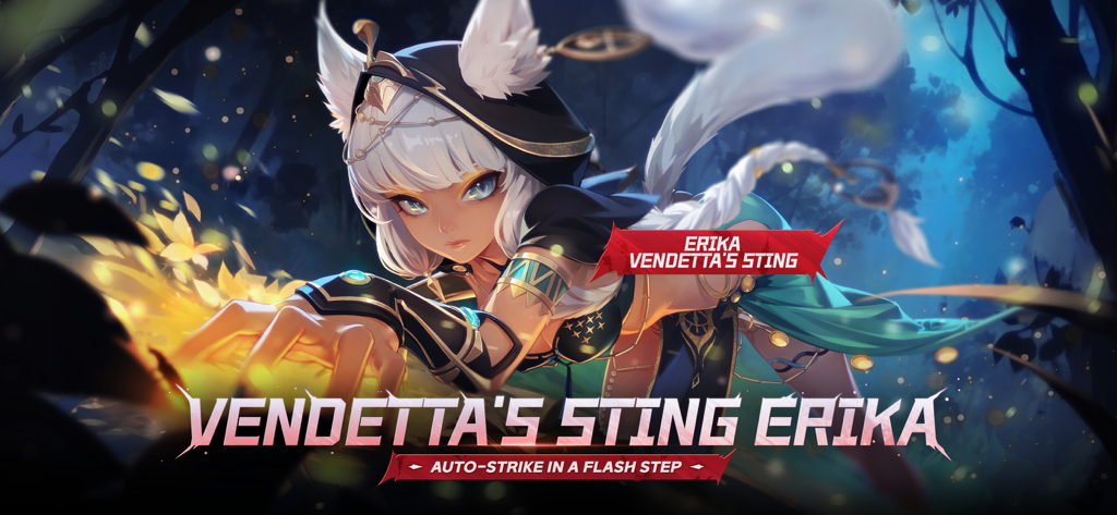 Erika Vendetta's Sting character from Torchlight Infinite