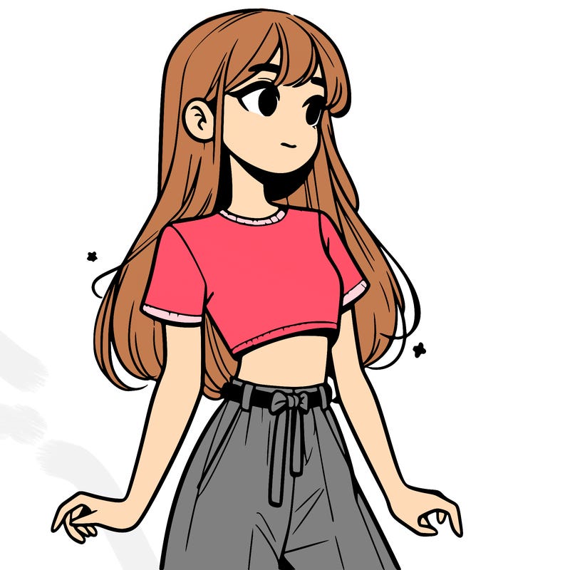 girl in a cute crop top