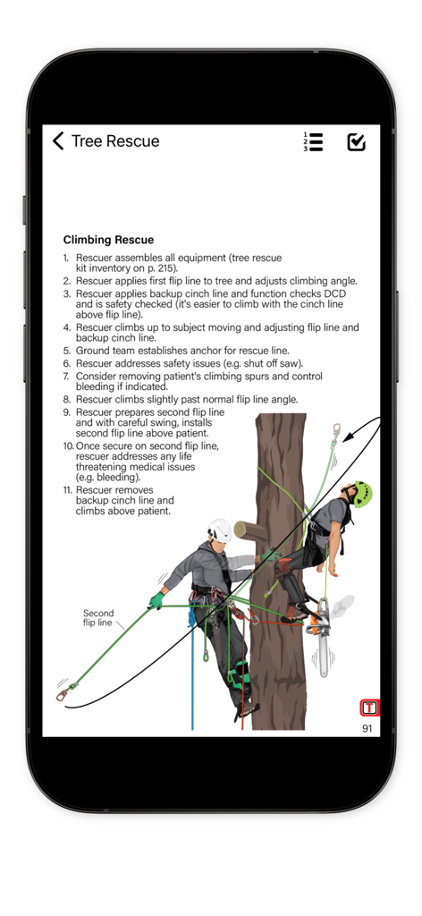 DRR Rescue - テクニカルトリークライミングレスキューのステップバイステップ図解ガイド
