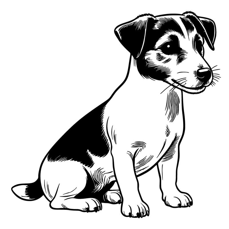 realistic jack russel dog