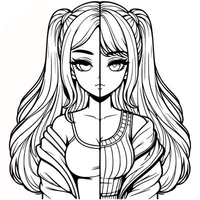 realistic girl split