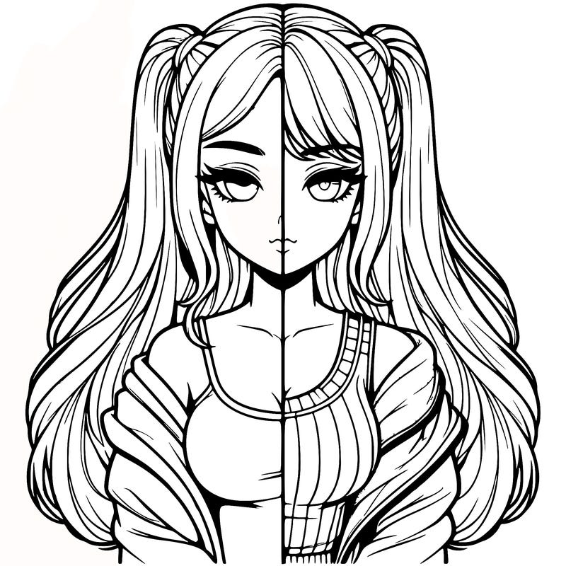 realistic girl split
