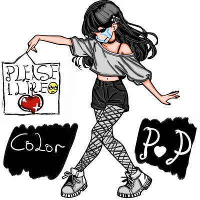 realistic girl danceing