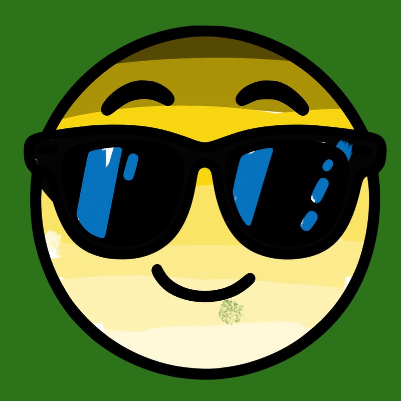 emoji with sunglasses