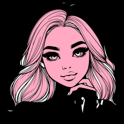 realistic girl with makeup pretty and freckles