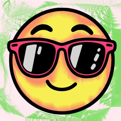 emoji with sunglasses