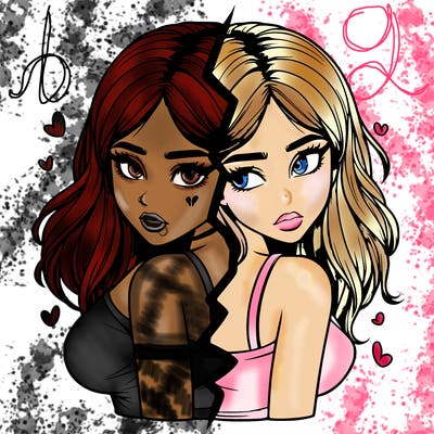 realistic girl split