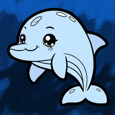 cute water dolphin