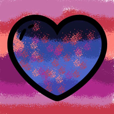 a blank heart