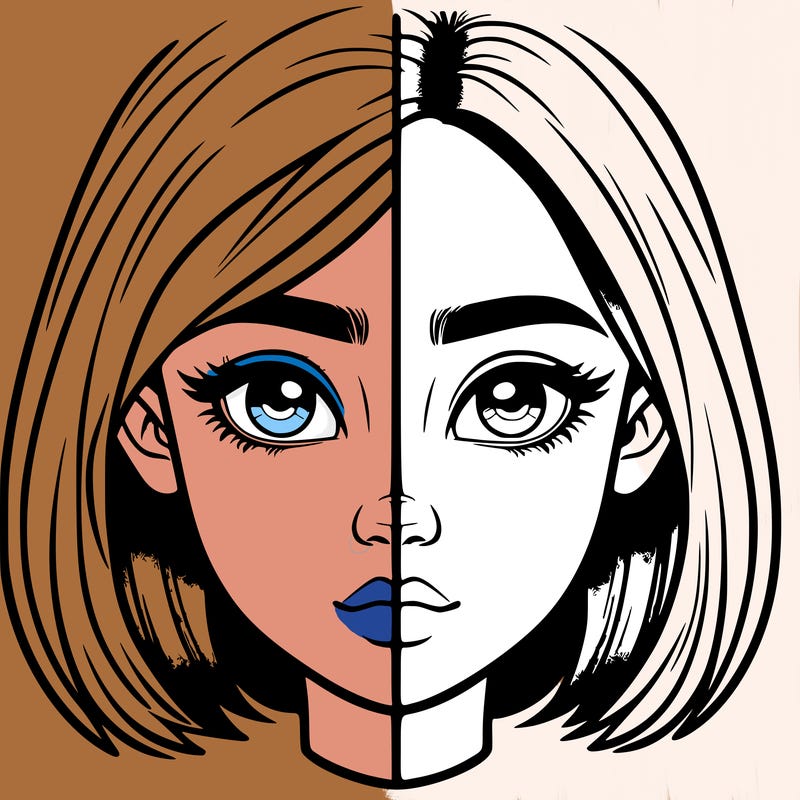 realistic girl split