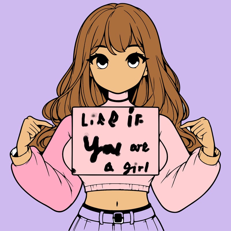 girl holding a blank sign in a long sleeve crop top