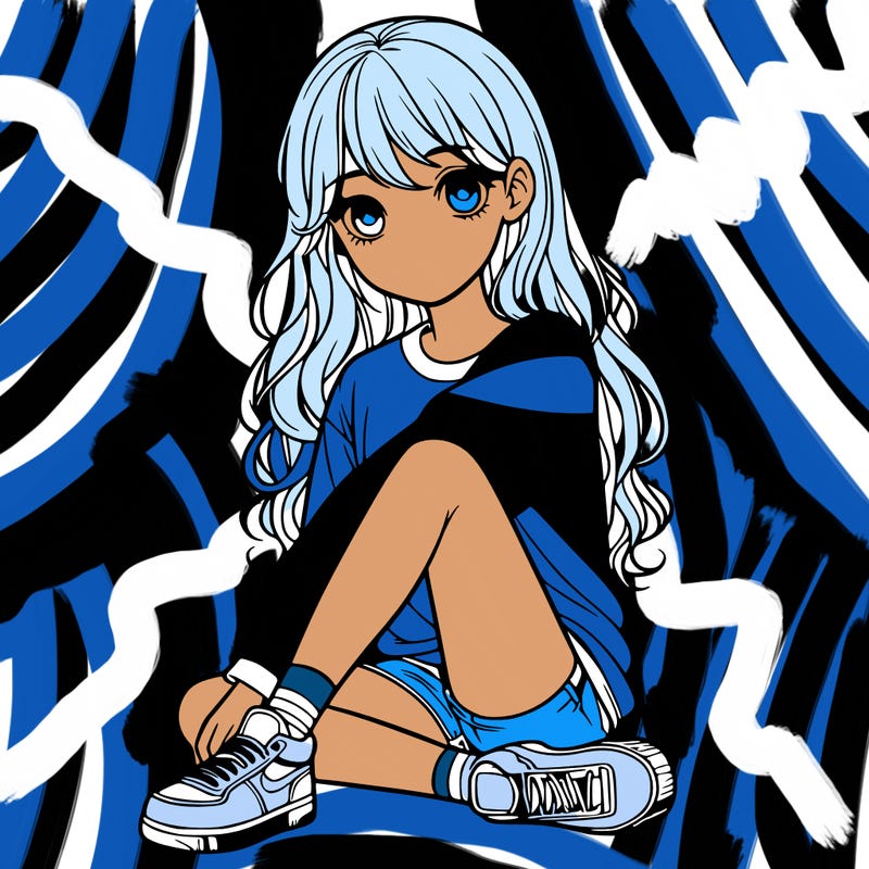 girl sitting realistic