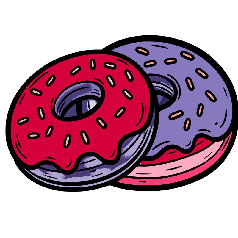 a piece of food doughnuts