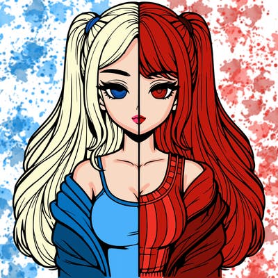 realistic girl split