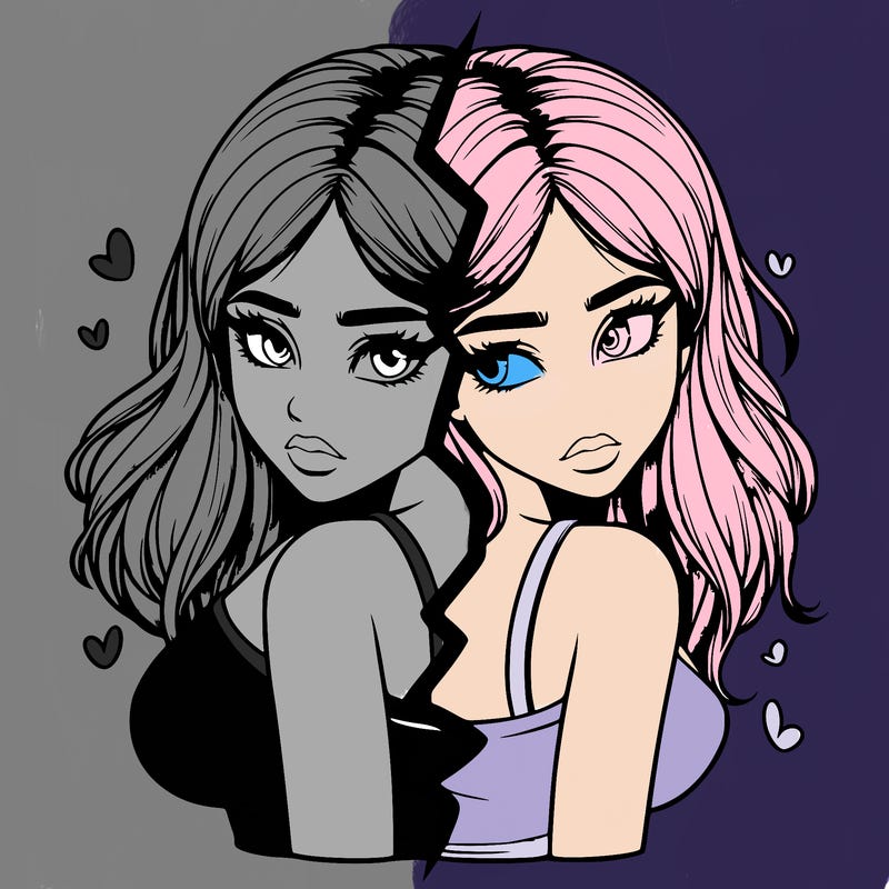 realistic girl split