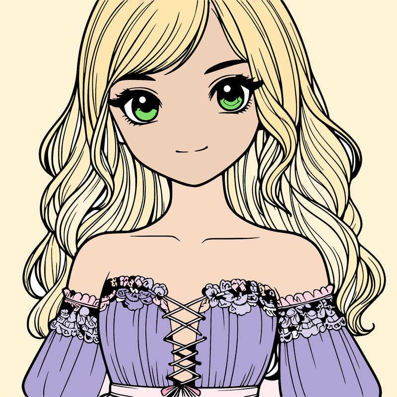 realistic girl wearing dress close up
