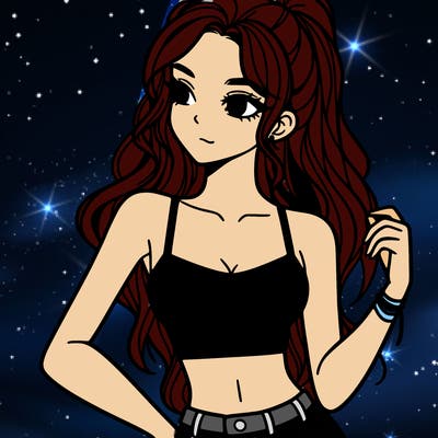 girl in crop top