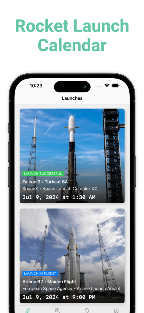 Space Launch Calendar - News App | MWM