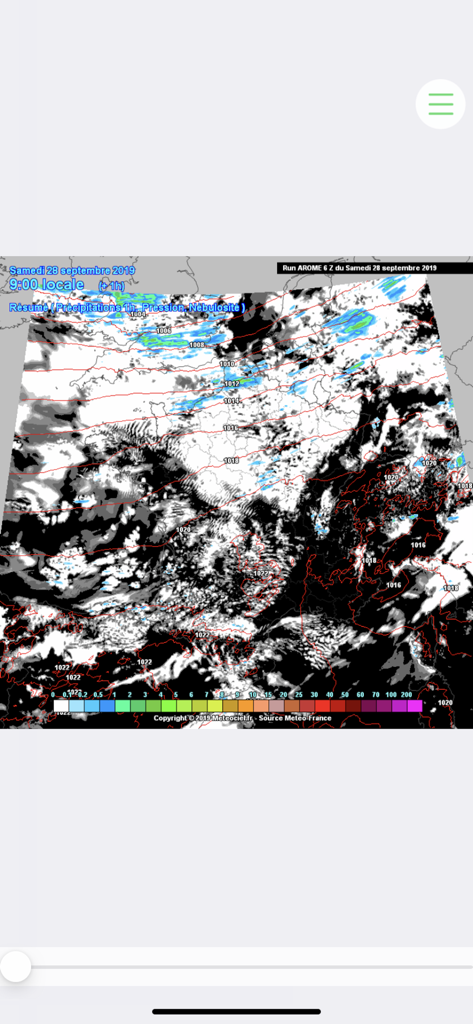 Meteociel - Mappa di previsione meteo dettagliata che mostra nuvole e pressione su Meteociel