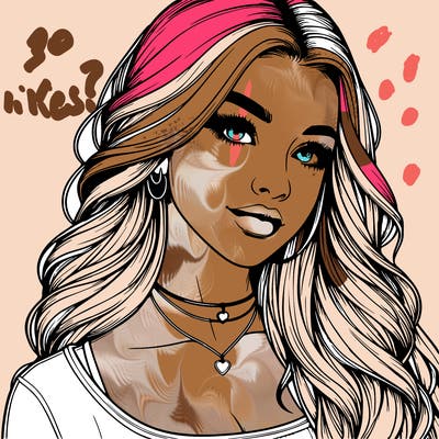 detailed realistic girl