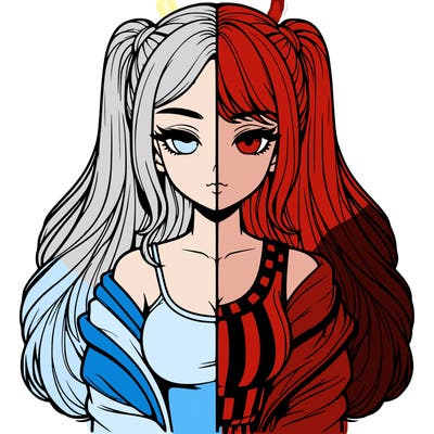 realistic girl split