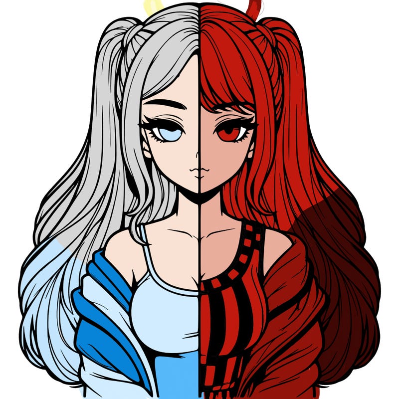 realistic girl split