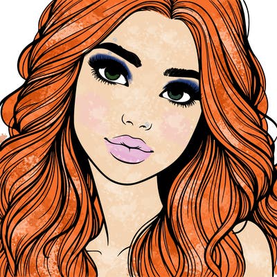 beautiful realistic girl