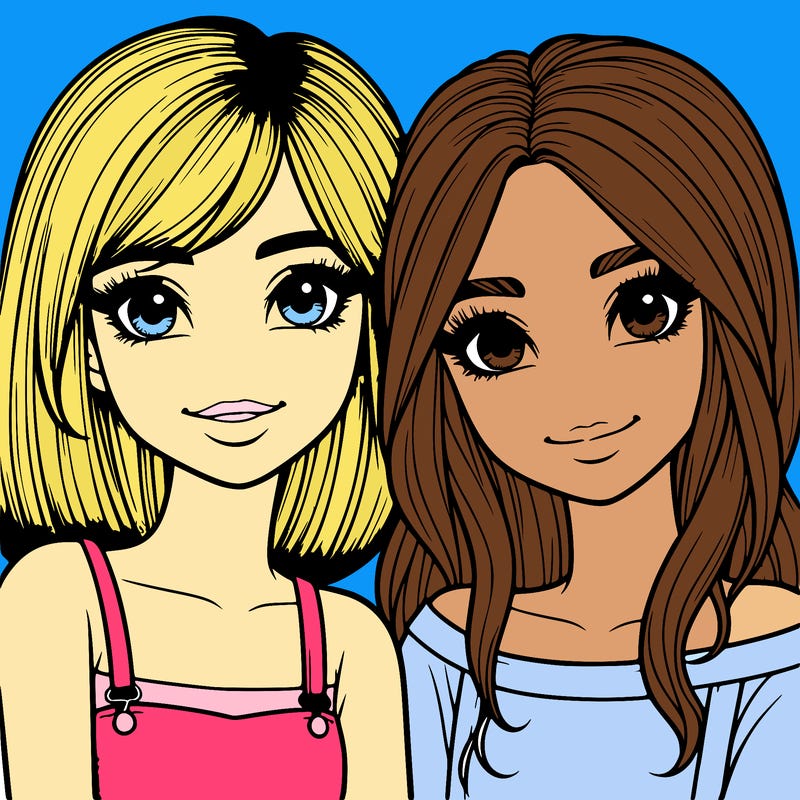 realistic girl best friends