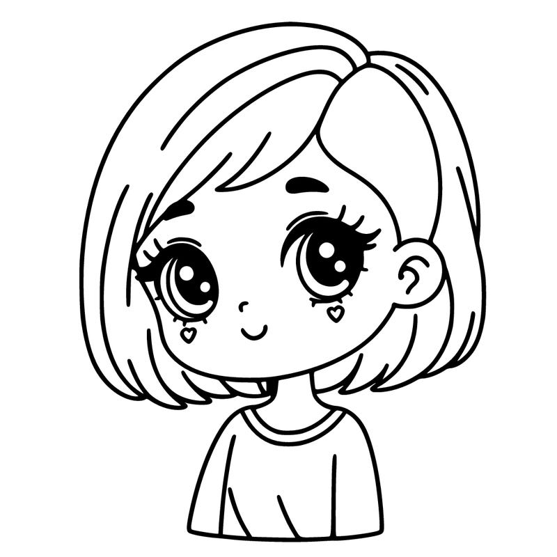 cute girl with shave side