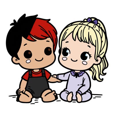 baby brother and older baby sister