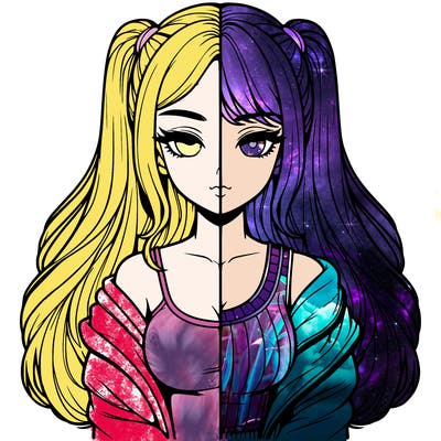 realistic girl split