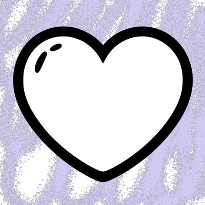 a blank heart